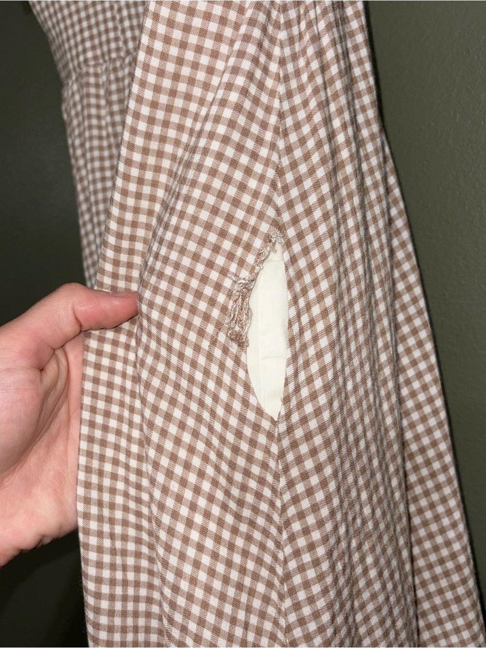 Milkmaid Gingham Midi Dress - Picture 3 of 3